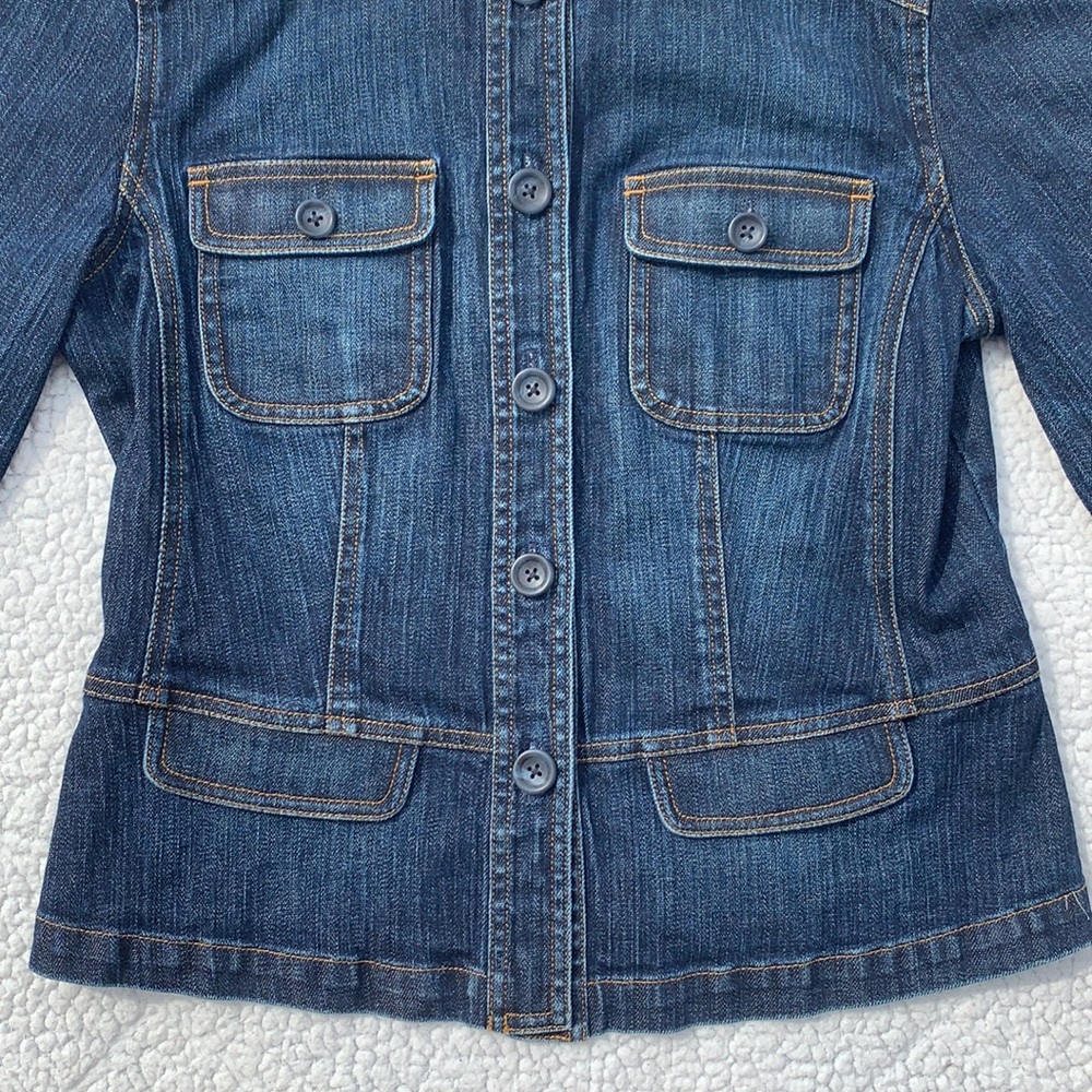 Talbots Stretch Denim Jacket - Picture 4 of 8